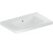 Geberit Umywalka iCon Light z powierzchnią odkładczą 75 cm, bez otworu, z przelewem,