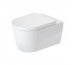 Duravit ME by Starck Miska WC wisząca rimless HygieneGlaze z deską sedesową wolnoopadającą biały