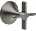 Dornbracht VAIA zawór odcinający, podtynkowy, ścienny zamykany w prawo 1/2" Dark Platinum matt