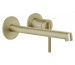 Gessi Ingranaggio bateria podtynkowa umywalkowa ścienna długa wylewka bez odpływu Brass Brushed PVD