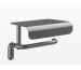 Gessi Goccia Accessories Uchwyt ścienny na papier w rolce z pokrywą Black Metal Br. GHRC