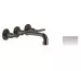 Gessi Inciso - bateria podtynkowa umywalkowa 3-otw z wylewką średnią bez odpływu Chrome
