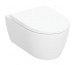 Geberit iCon Zestaw wiszącej miski WC, lejowa, B35.5cm, H37.5cm, T53cm, ukryte mocowania, Rimfree, KeraTect, z deską sed