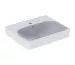 Geberit Smyle Square Umywalka kompaktowa, B50cm, H16cm, T41cm, z przelewem, z otworem na baterię