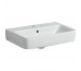 Geberit Selnova Compact Umywalka, B55cm, H17cm, T37cm, z przelewem, z otworem na baterię