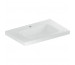 Geberit iCon Light Umywalka, B75cm, H16cm, T48cm, bez przelewu, z otworem na baterię, z powierzchnią odkładczą, KeraTect
