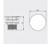 Kaldewei Syfon umywalkowy bez funkcji zamykania Model 3904 odpływ z okrągłą emaliowaną pokrywą biały - 540127_O1