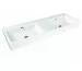Kaldewei Puro Umywalka wisząca podwójna 130x46 cm biały - 762363_O1