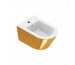 Catalano Gold & Silver bidet wiszący +śruby mocujące Biały / złoty 1BS55NRBO