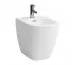 Laufen LUA Bidet stojący, przyścienny 520 x 360 mmz otworem na baterie na środkuz otworem przelewowym