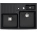 Villeroy & Boch zlewozmywak dwukomorowy 895 x 630 x 220 mm Pure Black