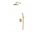 Omnires Y termostatyczny system prysznicowy podtynkowy złoty szczotkowany