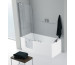 Novellini iris 160x70 li.mit gestell weiss 2 schürze