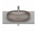 Umywalka blatowa cienkościenna Roca Inspira 55×37 cm Round FINECERAMIC, Cafe - 819541_O1