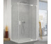 SanSwiss Cadura White Drzwi prysznicowe jednoczęściowe wahadłowe prawe na wymiar Aquaperle szkło przezroczyste/biały mat - 838967_O1