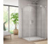 SanSwiss Cadura White Line Ścianka prysznicowa boczna 80 cm Aquaperle szkło przezroczyste/biały mat - 839047_O1