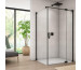 SanSwiss Cadura Ścianka prysznicowa boczna 120x200 cm czarny mat - 839054_O1