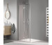 Kermi Liga Drzwi prysznicowe wahadłowo-składane lewe 123 cm KermiClean szkło przezroczyste/srebrny wysoki połysk - 775283_O1