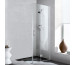Kermi Liga Drzwi prysznicowe składane prawe część 2/2 110cm KermiClean szkło przezroczyste/srebrny mat - 840270_O1