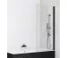 SanSwiss Solino Black Parawan nawannowy 85x140 cm profil czarny mat, szkło przezroczyste - 782299_O1
