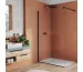 SanSwiss Walk-In Easy Ścianka prysznicowa wolnostojąca z profilem przyściennym 140x200 cm czarny mat - 844366_O1