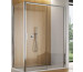 SanSwiss Top-Line S drzwi rozsuwane dwuczęściowe 120 cm prawa profil srebrny mat, szkło przezroczyste - 788215_O1