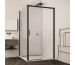 SanSwiss Top-Line S Black Ścianka prysznicowa boczna 80 cm Aquaperle szkło przezroczyste/czarny mat - 787489_O1