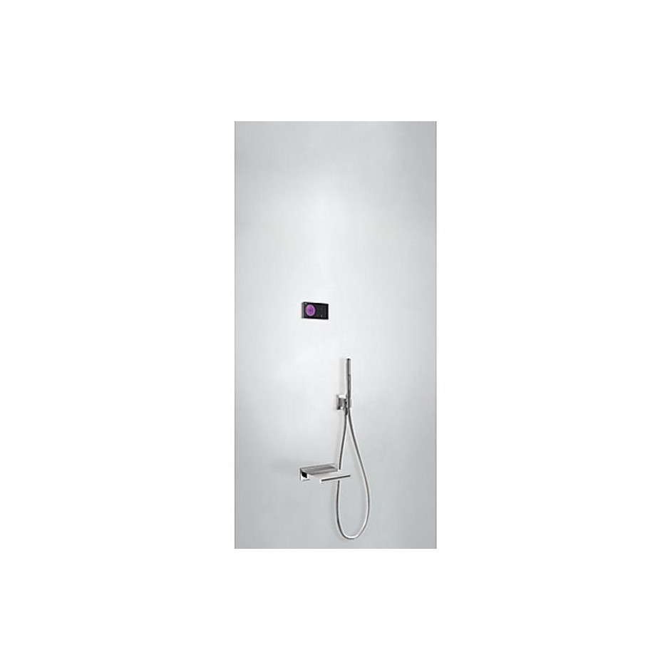 Tres Shower Technology kompletny zestaw wannowy podtynkowy termostatyczny elektroniczny 2-drożny kaskada chrom - 741591_O1