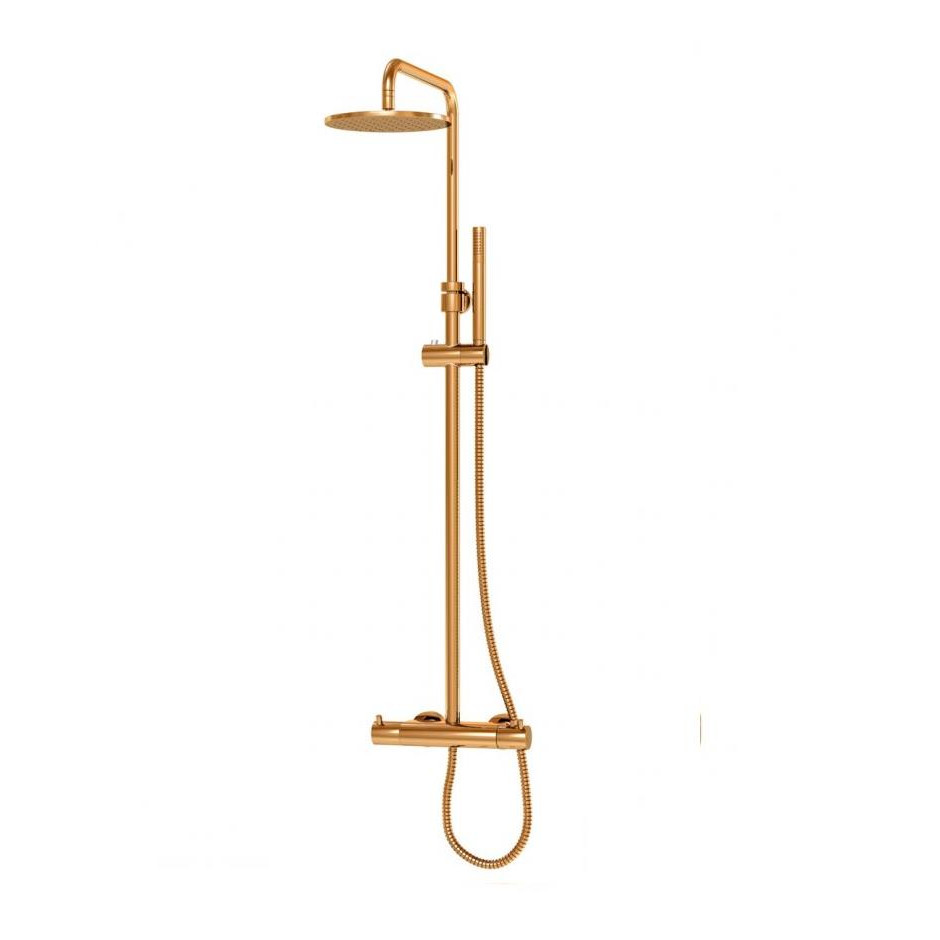 Steinberg 100 Rose Gold Zestaw prysznicowy termostatyczny z deszczownicą - 822384_O1