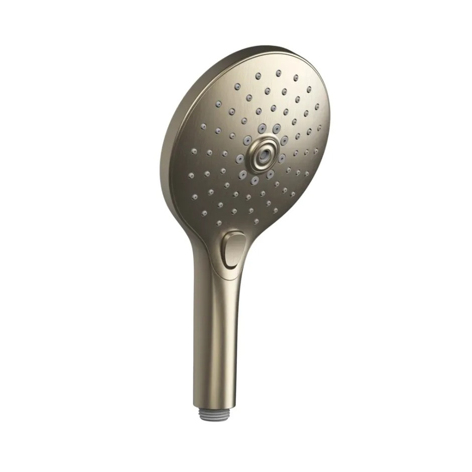 Gessi słuchawka prysznicowa 3S z funkcją anticalc i przyciskiem wyboru Finox Brushed Nickel