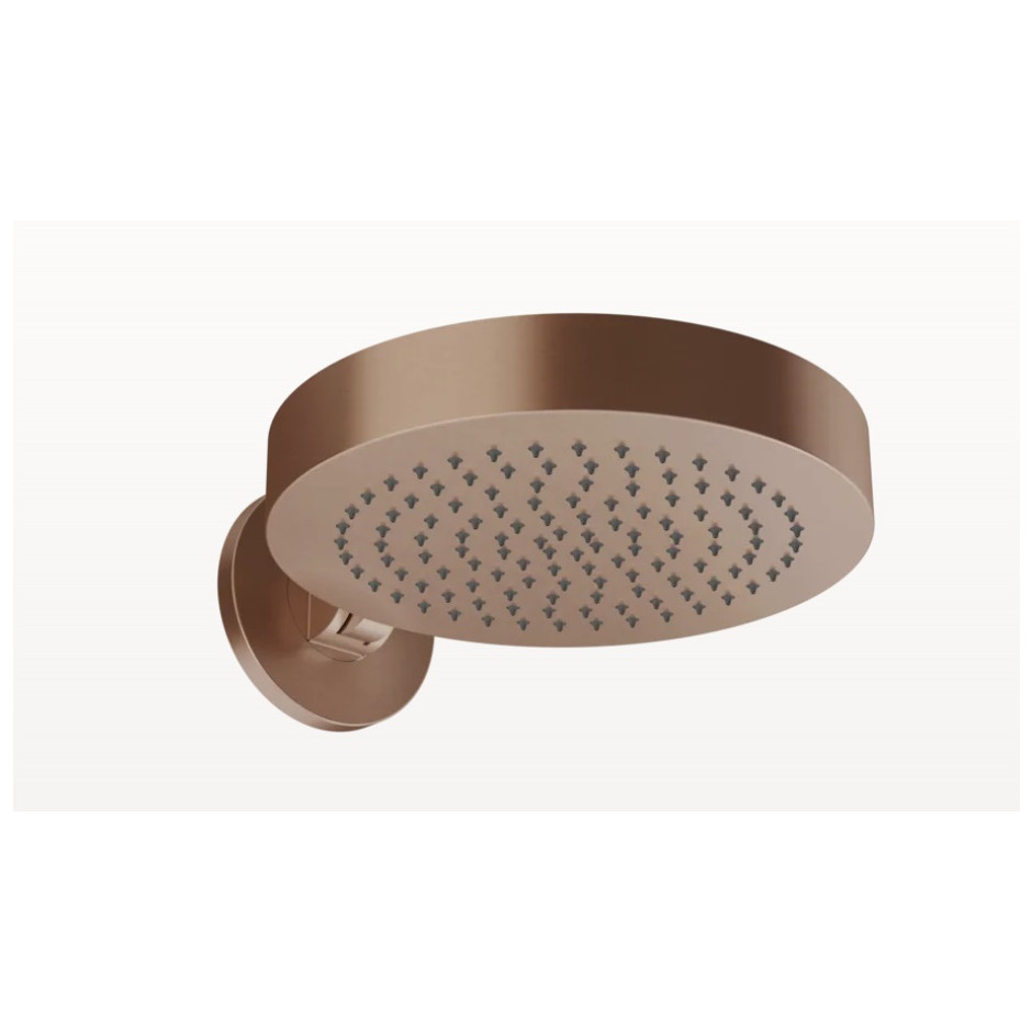 Wall-mounted anti limestone and adjustable head shower Copper Brushed PVD