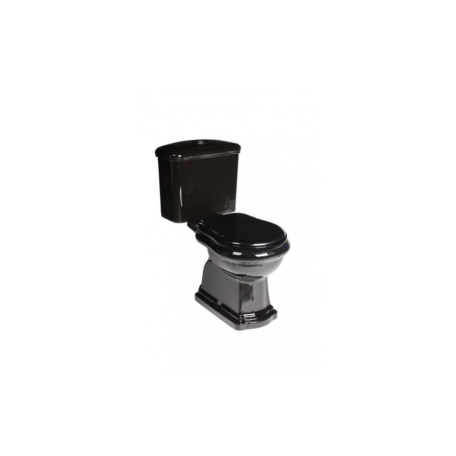 Kerasan Retro miska WC kompaktowa pionowa czarny - 765762_O1