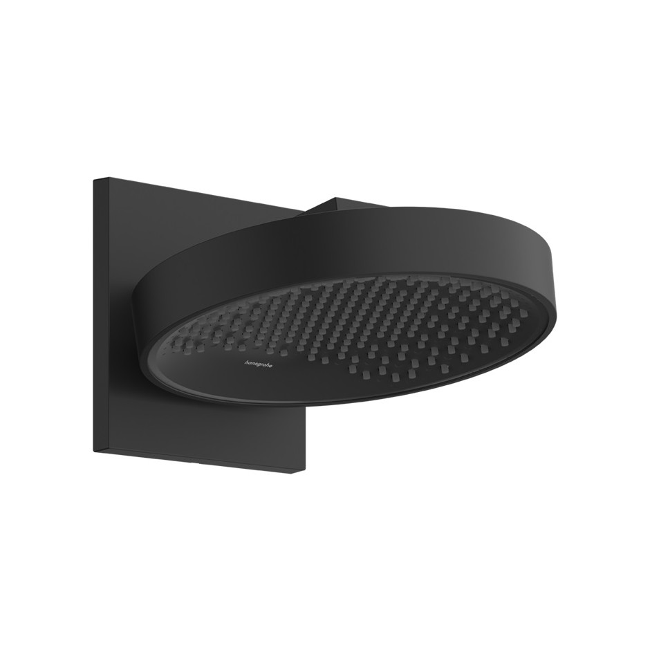 Hansgrohe Rainfinity deszczownica 250 1jet EcoSmart z przyłączem ściennym Czarny Matowy