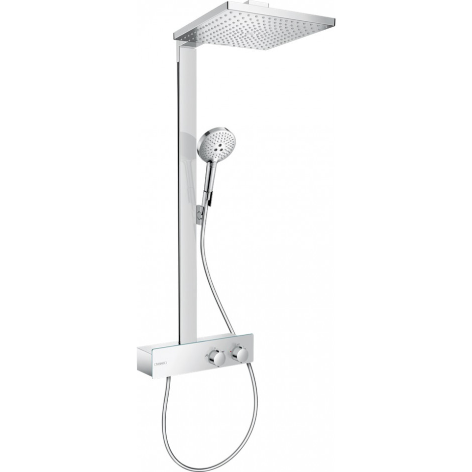 Hansgrohe Raindance E Komplet prysznicowy 300 1jet EcoSmart z termostatem ShowerTablet 350 Biały Matowy