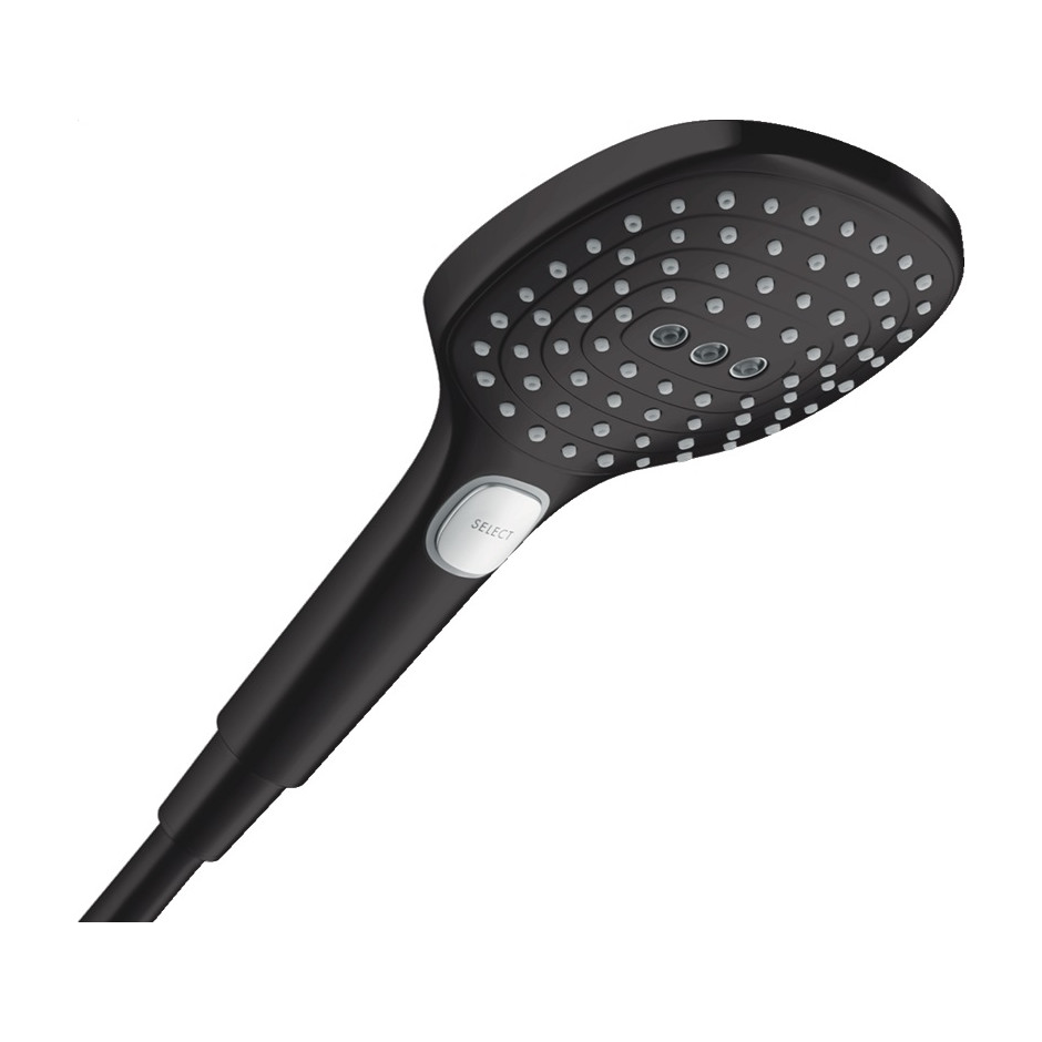 Hansgrohe Raindance Select E słuchawka prysznicowa 120 3jet PowderRain EcoSmart Czarny Matowy
