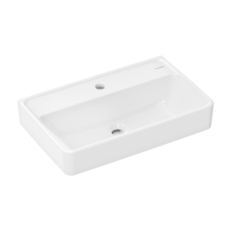 Hansgrohe Xanuia Q Umywalka wisząca Compact 600/370 1/o na bat. bez przelewu biały