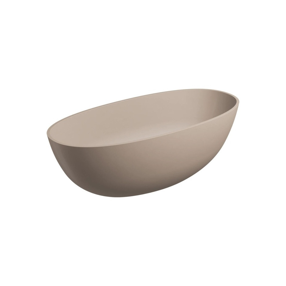 Omnires Shell M+ Wanna Wolnostojąca, 160 X 75 Cm, Z Syfonem dune beige mat