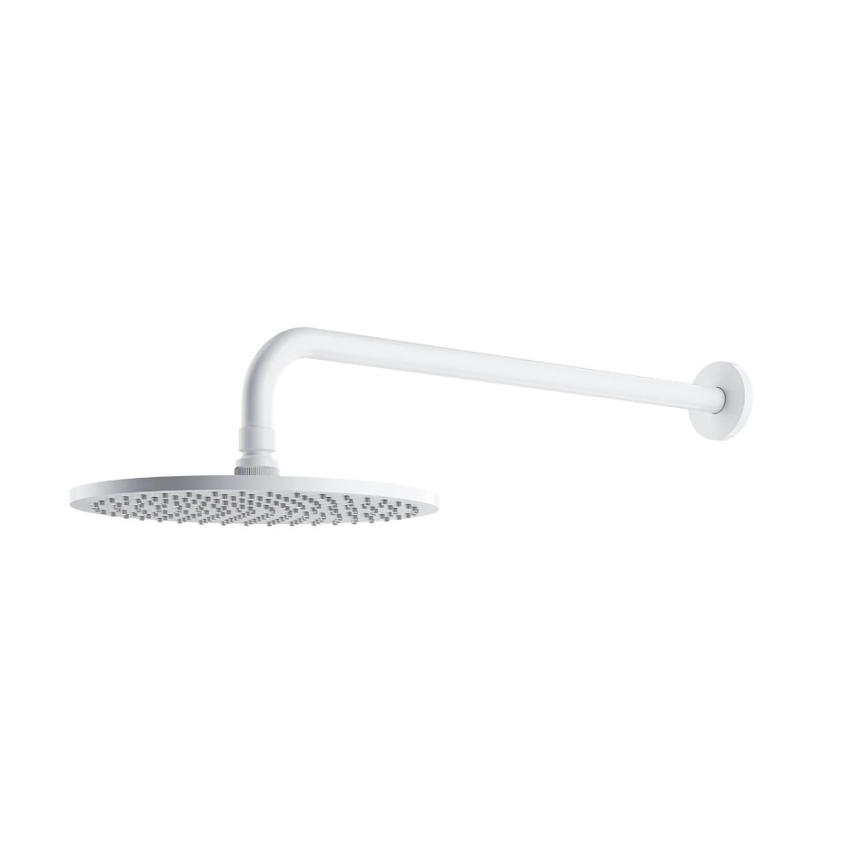 Omnires Slimline Deszczownica Z Ramieniem, O25 Cm biały mat