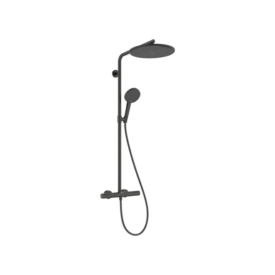 Hansgrohe Raindance Alive S Puro Komplet prysznicowy 300 1jet EcoSmart z term. Ecostat Element Czarny Chrom Szczotkowany