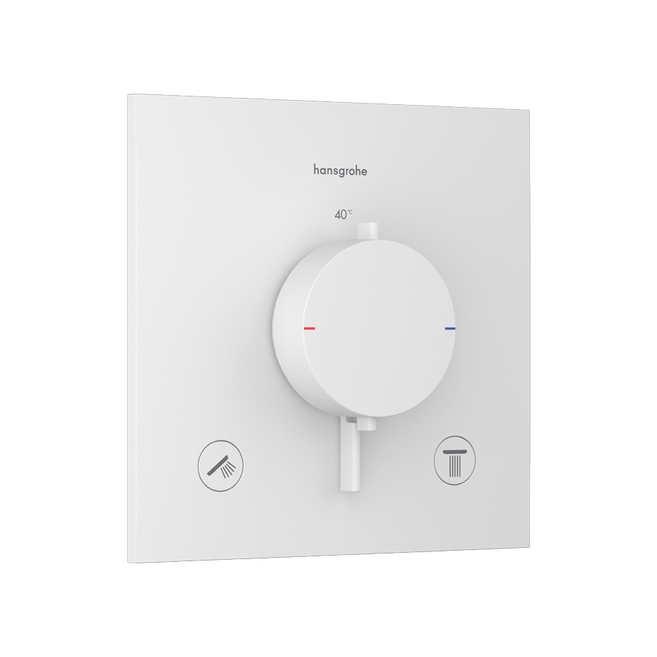 Hansgrohe Ecostat Comfort E Bateria termostatyczna do 2 odbiorników, podtynkowa Biały Matowy
