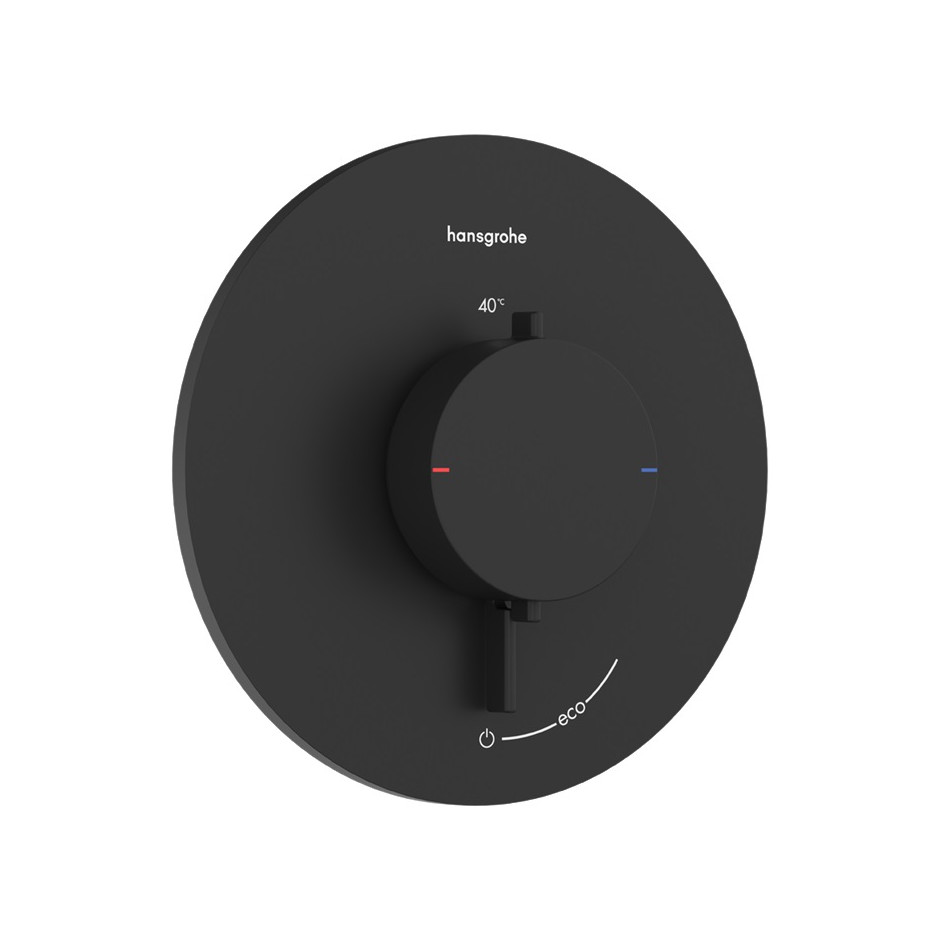 Hansgrohe Ecostat Comfort S Bateria termostatyczna do 1 odbiornika, podtynkowa Czarny Matowy