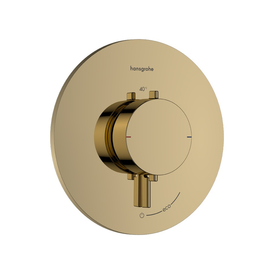 Hansgrohe Ecostat Comfort S Bateria termostatyczna do 1 odbiornika, podtynkowa Złoty Optyczny Polerowany