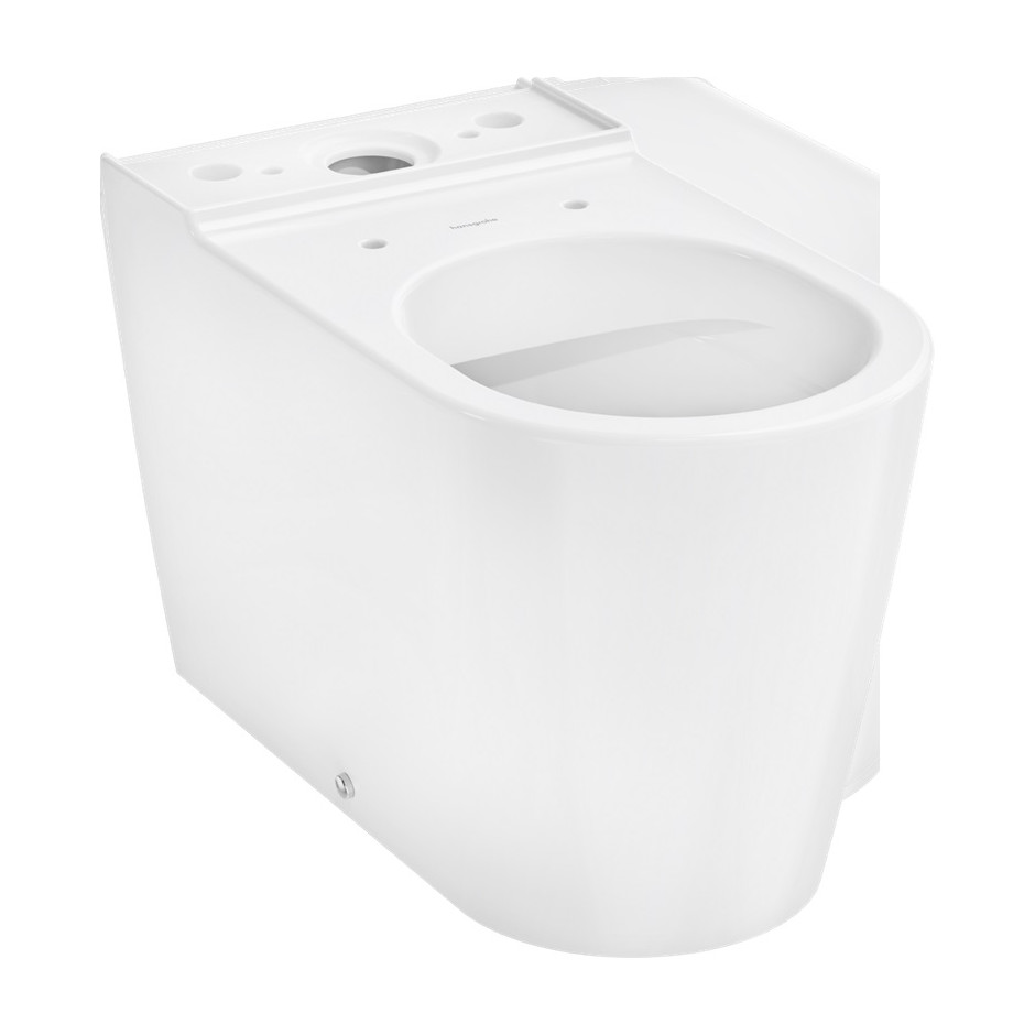 Hansgrohe EluPura S Miska kompaktowa WC 640, przyścienna, odpływ poziomy/pionowy, AquaFall Flush, SmartClean Biały