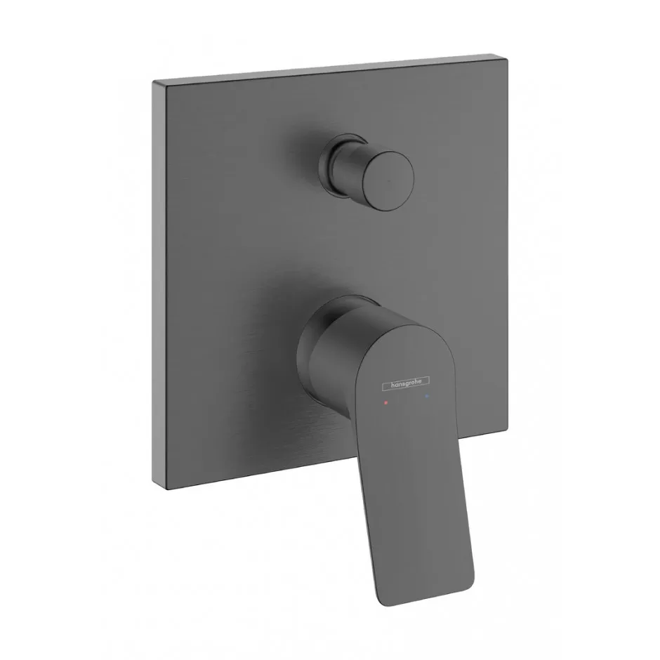 Hansgrohe Vivenis bateria wannowa, podtynkowa do iBox universal Czarny Chrom Szczotkowany