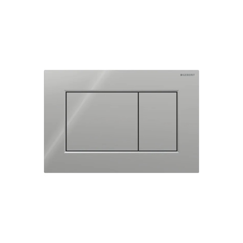 Geberit Sigma01 Przycisk uruchamiający, przedni, chrom mat, easy-to-clean, prostokątny