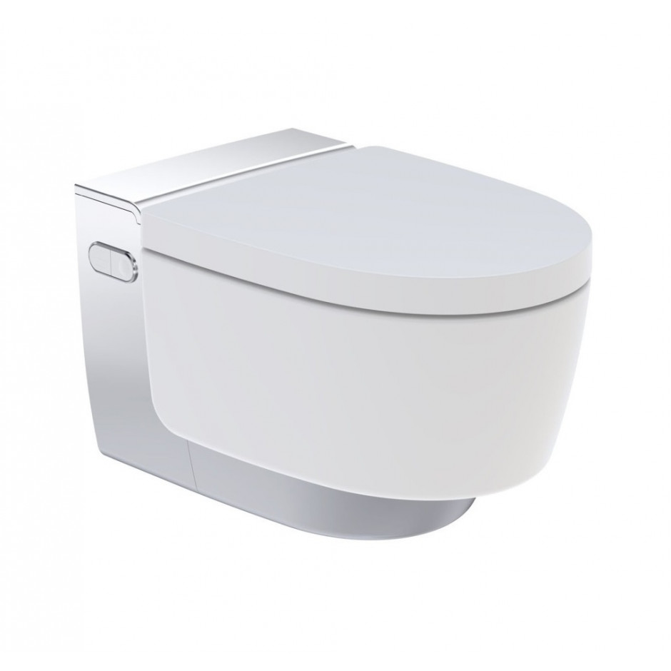 Geberit AquaClean Mera Classic Urządzenie WC z funkcją higieny intymnej wisząca miska WC, chrom (146.202.21.1)