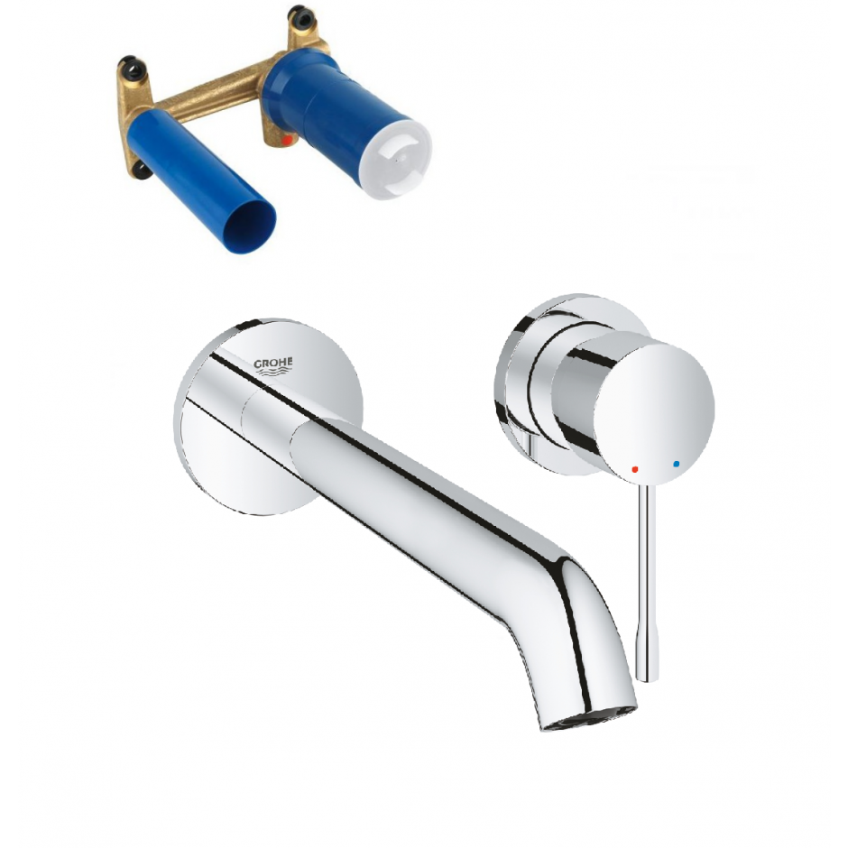 Grohe Essence Zestaw Bateria umywalkowa podtynkowa 2-otw. + el. wew. do baterii umywalkowej chrom