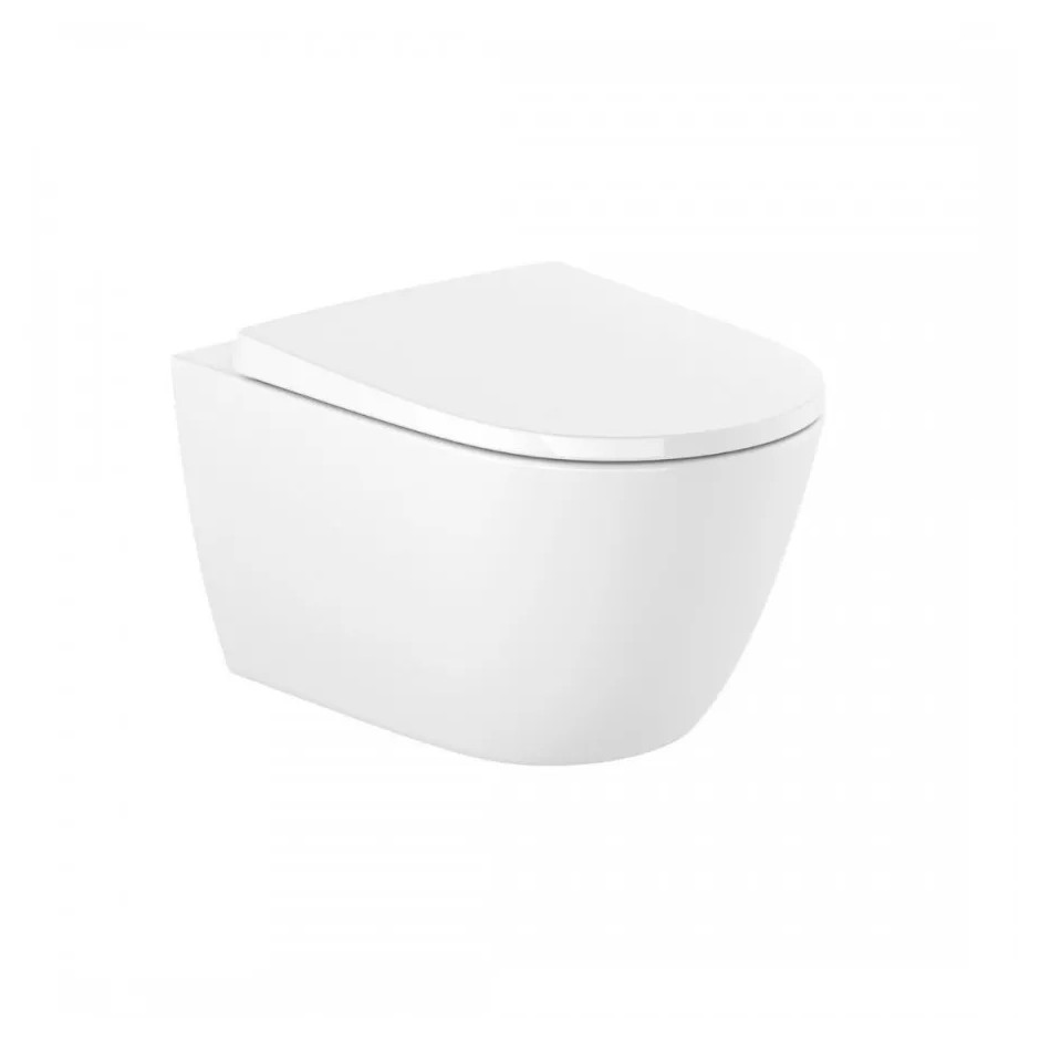 Roca Ona Miska Wc Podwieszana Rimless Vortex 53 cm Biały Połysk