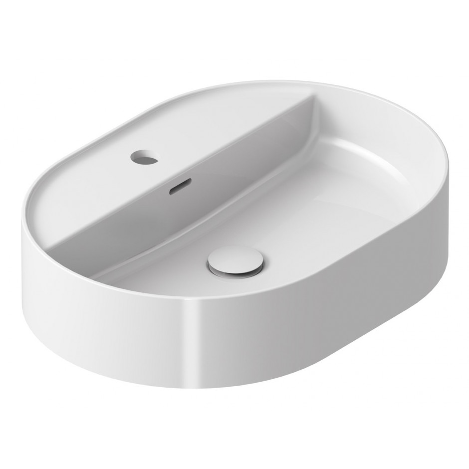Ravak Umywalka CERAMIC O Slim 550 z półką, biała