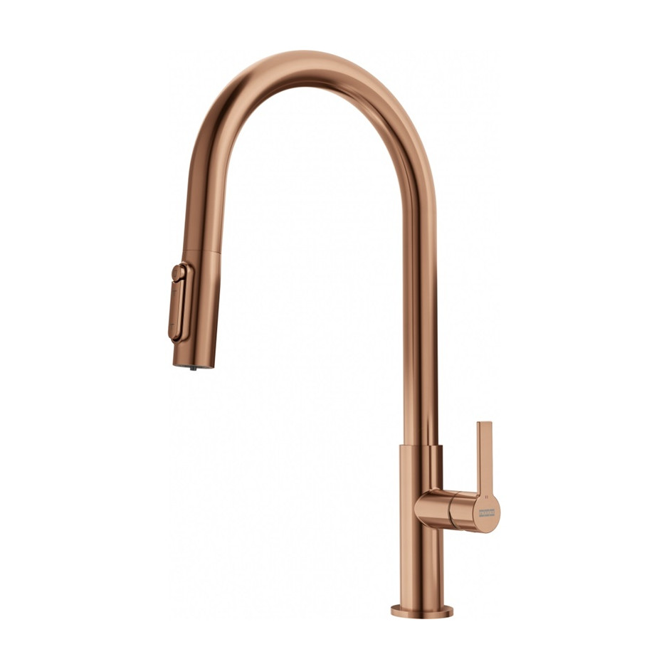 Franke Bateria kuchenna do wody filtrowanej Maris Slim Clear Water J pull-out Miedziany